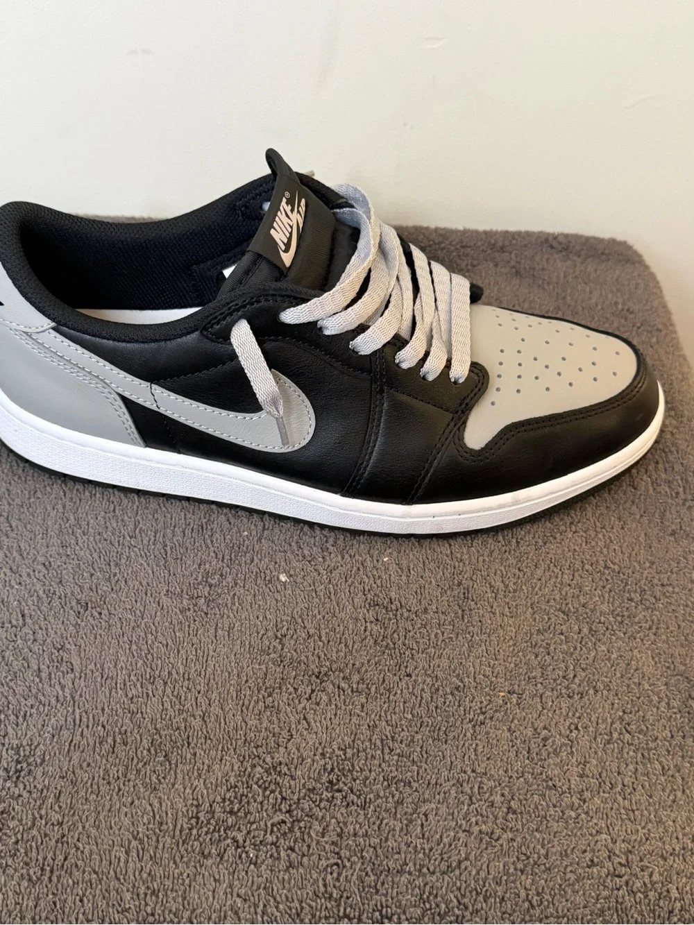 Nike Air Jordan 1 “low”. Men’s size 10 1/2 in “Shadow Grey” colorway.